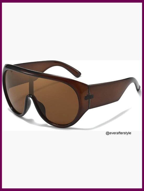 Oversized Sunglasses Large Frame Wrap Around UV Protection Driving